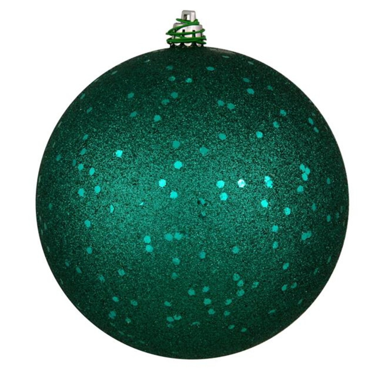 4.75 in. Dark Teal Sequin Ball Drilled - Bag of 4